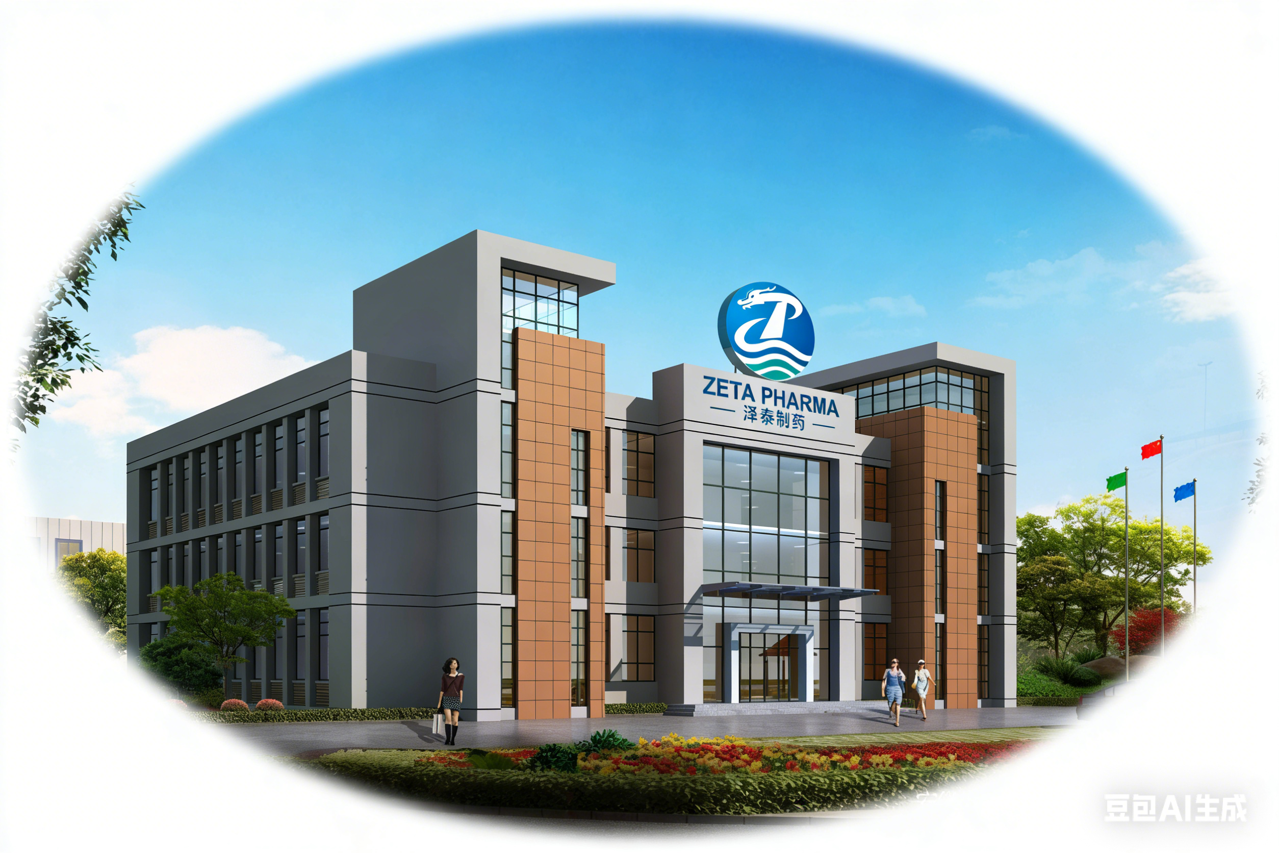 泽泰制药工厂全景